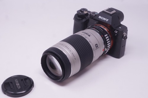 Sony mount adattato - e,
